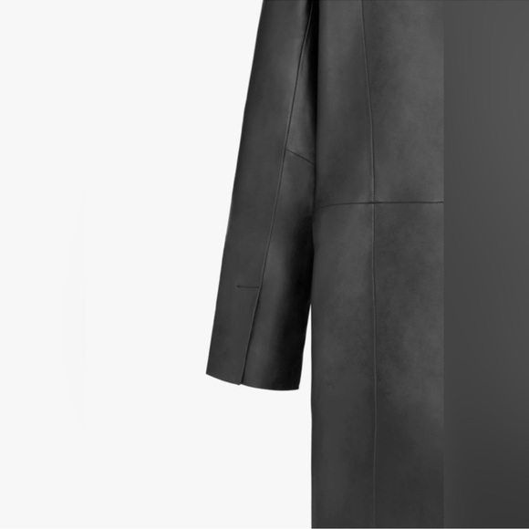 ZARA X KAIA LEATHER TRENCH SZ XS/S - Picture 4 of 6